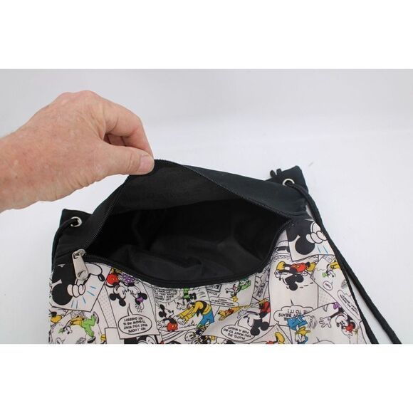 DisneyLand Resort Parks Comic Strip Mickey Mouse Drawstring Cinch Bag Sack Pack - Picture 6 of 7